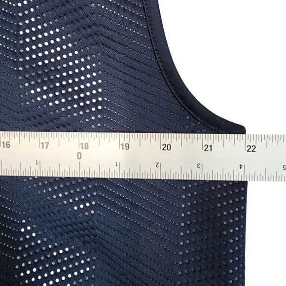 Perry Ellis Large Navy Blue Polyester Blend Zip Vest Men’s Activewear - Picture 5 of 5